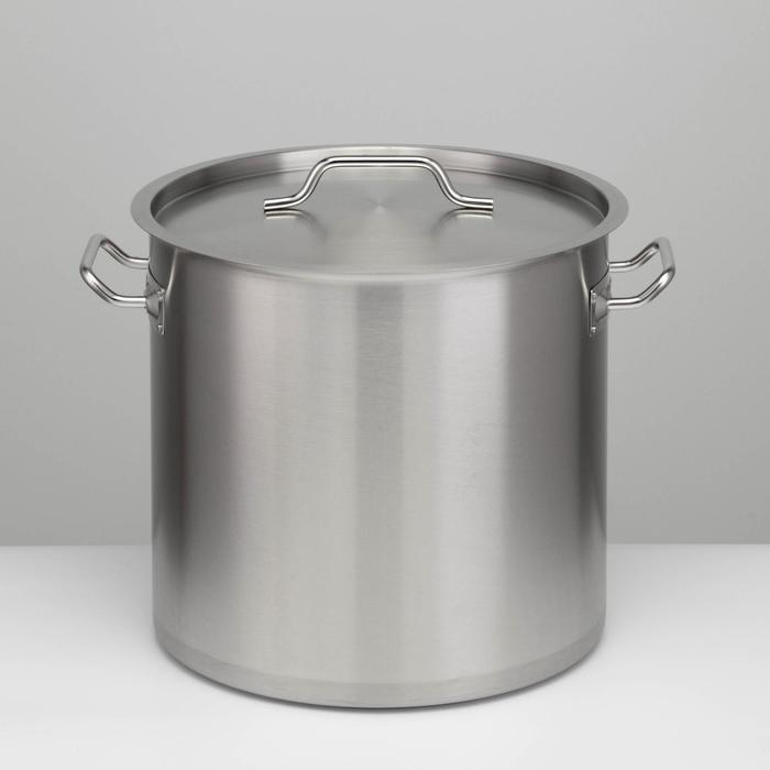 Котёл, 37 л, d=36 см, h=36 см, металлическая крышка, капсульное дно, индукция, нержавеющая сталь Котёл, 37 л, d=36 см, h=36 см, металлическая крышка, капсульное дно, индукция, нержавеющая сталь