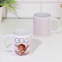 Кружка сублимация "Ева" 320 мл, с нанесением Кружка сублимация "Ева" 320 мл, с нанесением