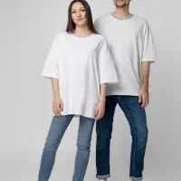 Футболка унисекс оверсайз Crosstown, белая, размер XXL