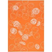 Плед Citrion, оранжево-белый Плед Citrion, оранжево-белый