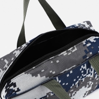 Косметичка на молнии, цвет серый/синий Косметичка на молнии, цвет серый/синий