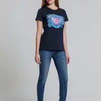 Футболка женская «Ван-Пиг», синий, размер M Футболка женская «Ван-Пиг», синий, размер M