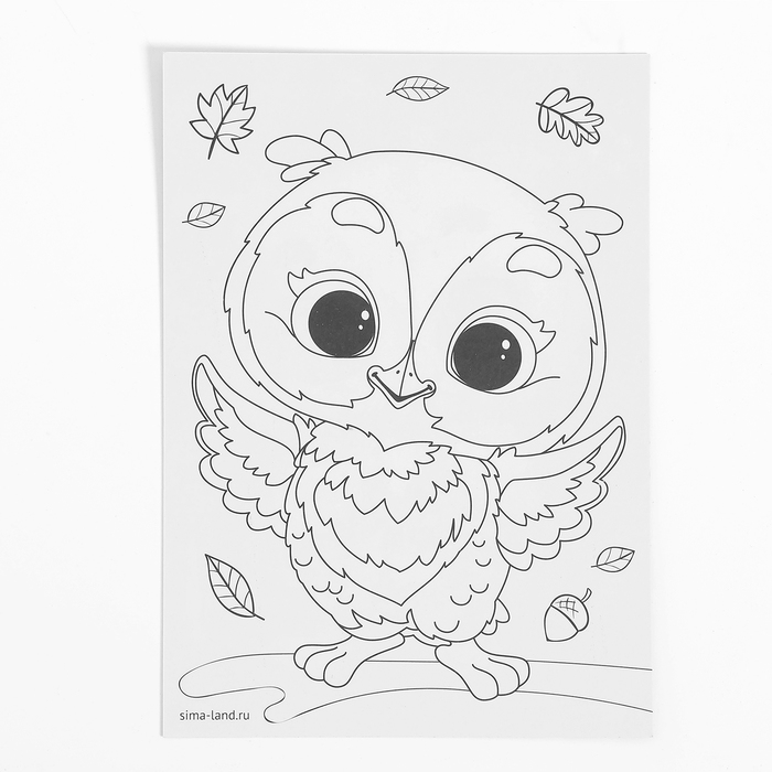 Аппликация стразами для детей &laquo;Совушка&raquo;, А6, набор для творчества