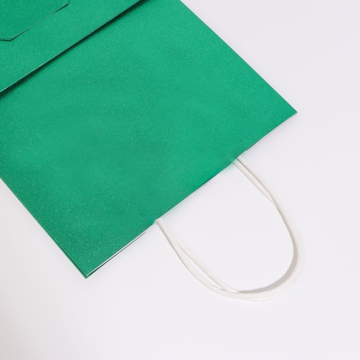 Пакет подарочный бумажный с глиттером лазурный, 21 х 11 х 27 см Пакет подарочный бумажный с глиттером лазурный, 21 х 11 х 27 см