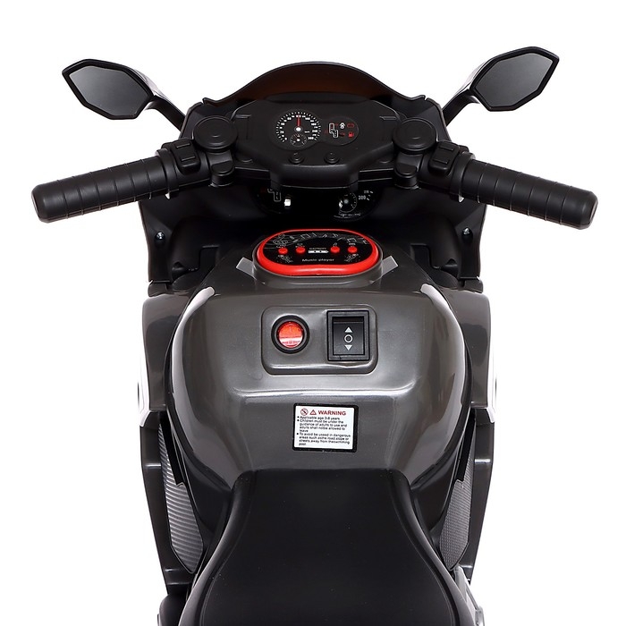 Электромобиль &laquo;Мотоцикл&raquo;, цвет серый