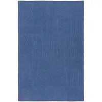 Плед Snippet, синий меланж (джинс)