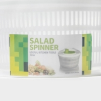 Центрифуга для сушки зелени "Оазис" 3,2 л, пластик, цвет бело-зеленый Центрифуга для сушки зелени "Оазис" 3,2 л, пластик, цвет бело-зеленый