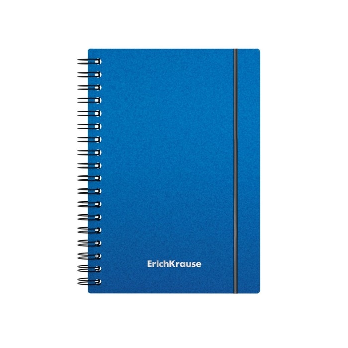 Тетрадь А6 на спирали, 80 листов в клетку, ErichKrause Ice Metallic, пластиковая обложка, на резинке, блок офсет 100% белизна, МИКС Тетрадь А6 на спирали, 80 листов в клетку, ErichKrause Ice Metallic, пластиковая обложка, на резинке, блок офсет 100% белизна, МИКС