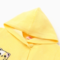 Халат для девочки, цвет светло-жёлтый, рост 98 см