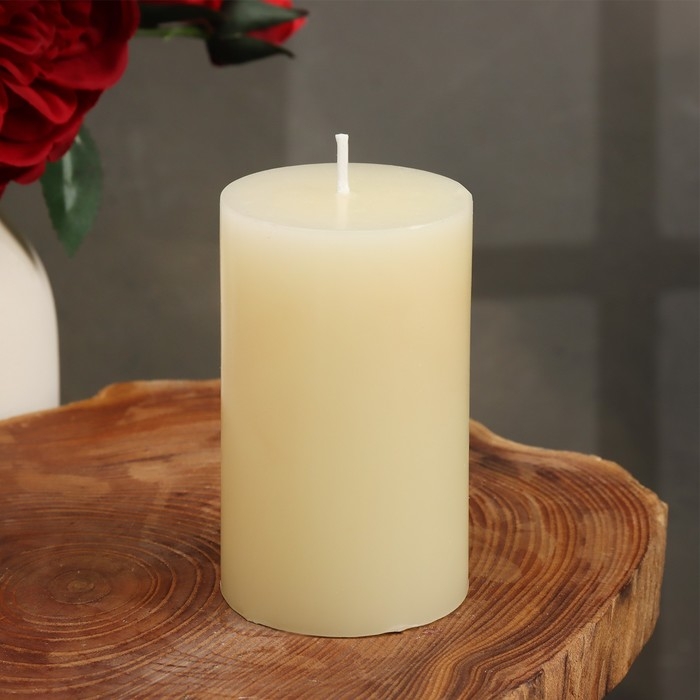 Свеча-цилиндр ароматическая "Гардения жасминовидная", 6х10 см