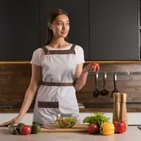 Фартук Keep Palms, серо-голубой Фартук Keep Palms, серо-голубой