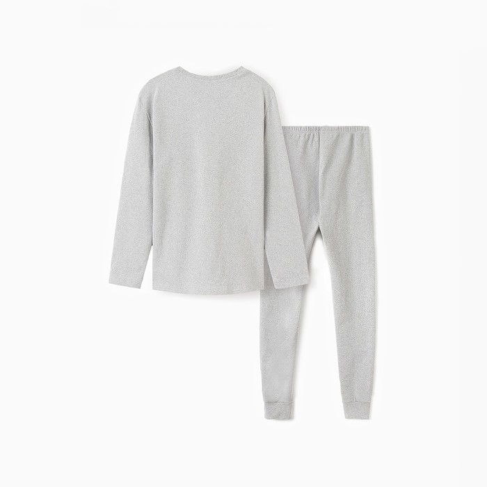 Термобельё мужское (джемпер, брюки) MINAKU, цвет светло-серый меланж, размер 58