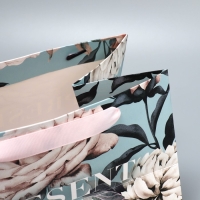 Пакет подарочный с широким дном, упаковка, &laquo;For you&raquo;, 25 х 19 х 18 см