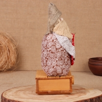 Домовой "Афанасий с мешком", на сундуке, 28х15х12 см Домовой "Афанасий с мешком", на сундуке, 28х15х12 см