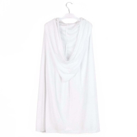 Карнавальный плащ детский, плюш белый, длина 95 см