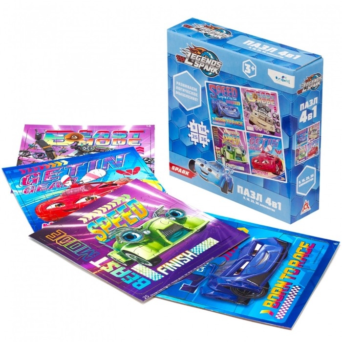 Пазл 4 в 1 «Четверо друзей», 9, 16, 25, 36 элементов Пазл 4 в 1 «Четверо друзей», 9, 16, 25, 36 элементов