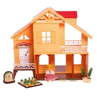 Дом-дача для зверей, с мебелью и аксессуарами Дом-дача для зверей, с мебелью и аксессуарами