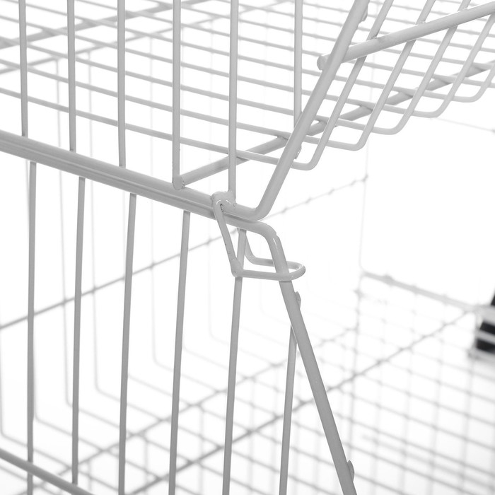 Горка-накопитель из четырёх корзин, 63&times;43&times;120, цвет белый