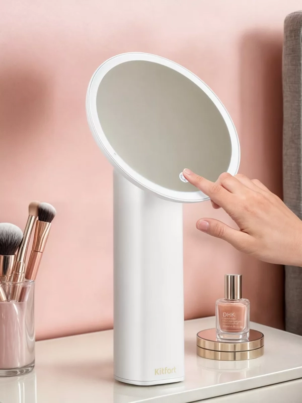 Косметическое зеркало настольное с подсветкой КТ-3183