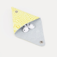 Монетница на кнопке, цвет жёлтый Монетница на кнопке, цвет жёлтый