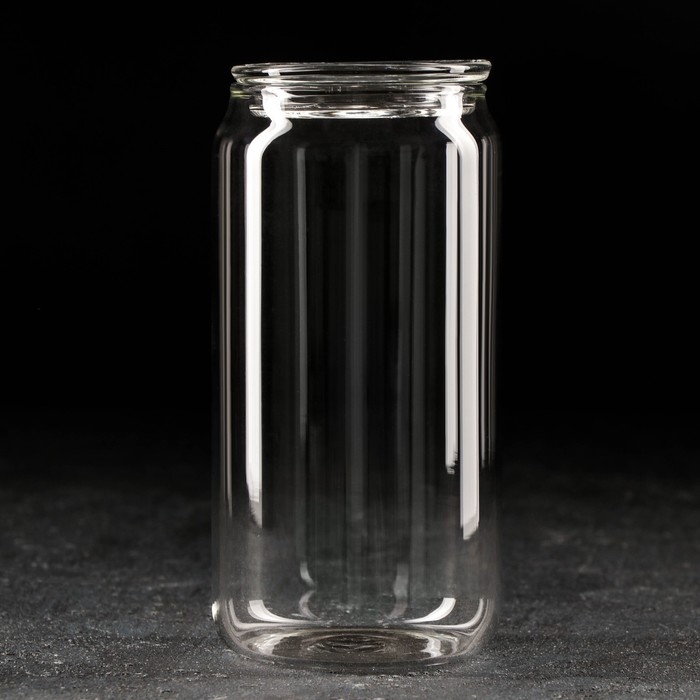 Стакан стеклянный с крышкой &laquo;Базис&raquo;, 400 мл