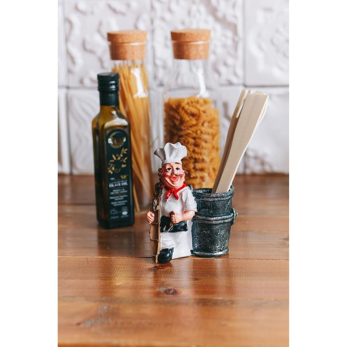 Подставка для кухонных принадлежностей &laquo;Повар с бочкой&raquo;, цвет МИКС