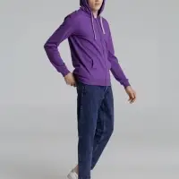 Толстовка на молнии с капюшоном Unit Siverga, фиолетовая, размер XL