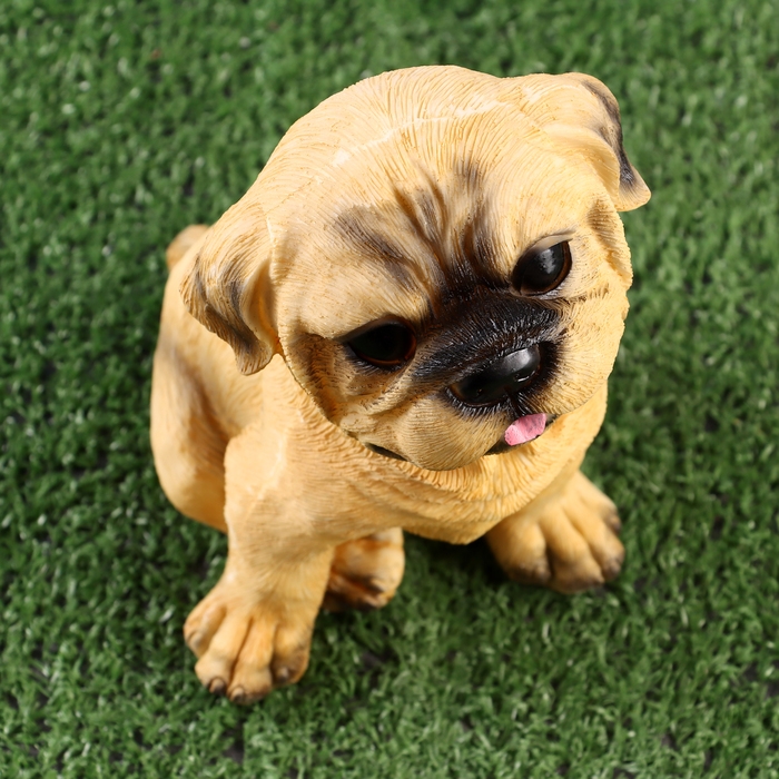 Садовая фигура Садовая фигура "Мопс" 13х11х19см ///