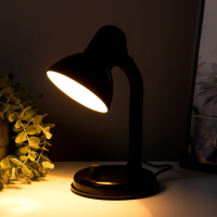 Лампа настольная Е27, светорегулятор (220В) черная (203А) RISALUX Лампа настольная Е27, светорегулятор (220В) черная (203А) RISALUX