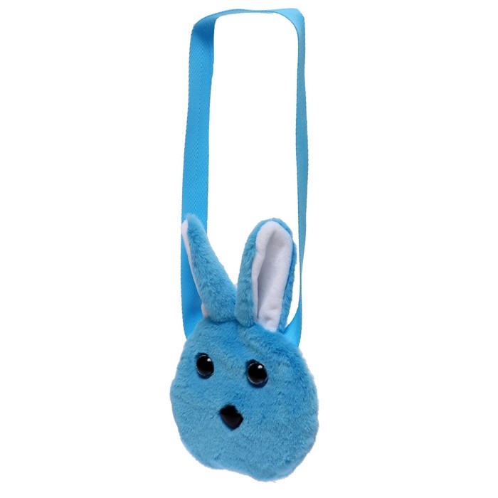 Мягкая игрушка-сумка &laquo;Зайчик&raquo;, цвет голубой