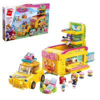 Конструктор Девчонки «Машина с прицепом для отдыха», 3 минифигуры и 656 деталей Конструктор Девчонки «Машина с прицепом для отдыха», 3 минифигуры и 656 деталей