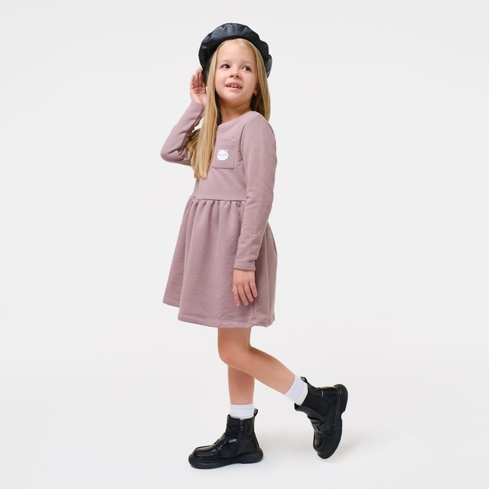 Платье детское KAFTAN "Dream" р.30 (98-104), коричневый