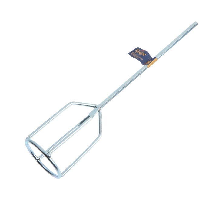 Миксер для гипсовых смесей ТУНДРА, шестигранный хвостовик, 80 х 8 х 400 мм