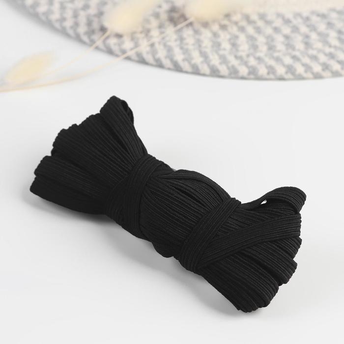 Резинка бельевая, 10 мм, 10 ± 1 м, цвет чёрный, цена за 1 штуку Резинка бельевая, 10 мм, 10 ± 1 м, цвет чёрный, цена за 1 штуку