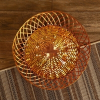 Корзинка для фруктов "Ирфан" алюминий, 46х46х9 см