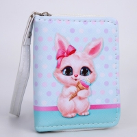 Кошелёк детский «Зайка» 10х8.5х2 см, голубой Кошелёк детский «Зайка» 10х8.5х2 см, голубой