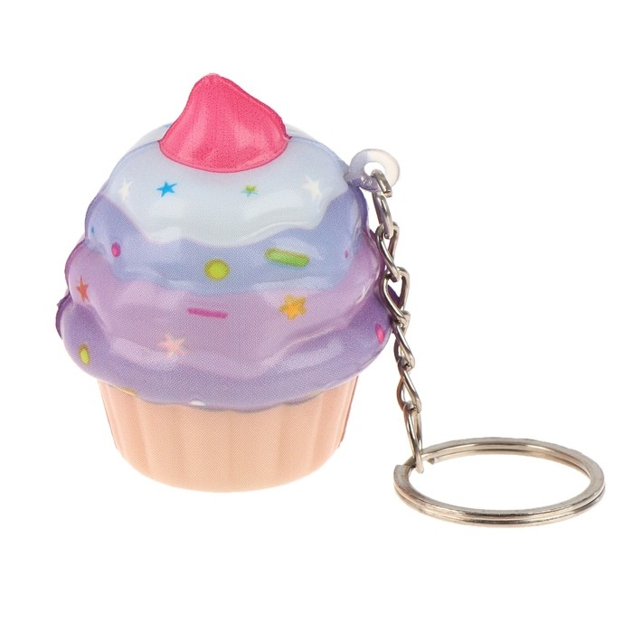 Мялка сквиши «Пирожное» на брелоке, набор 3 шт, виды МИКС Мялка сквиши «Пирожное» на брелоке, набор 3 шт, виды МИКС