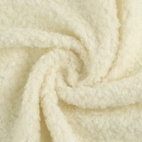 Лоскут мех &laquo;Барашек&raquo;, 50 &times; 50 см, 500 г/м, цвет молочный №1