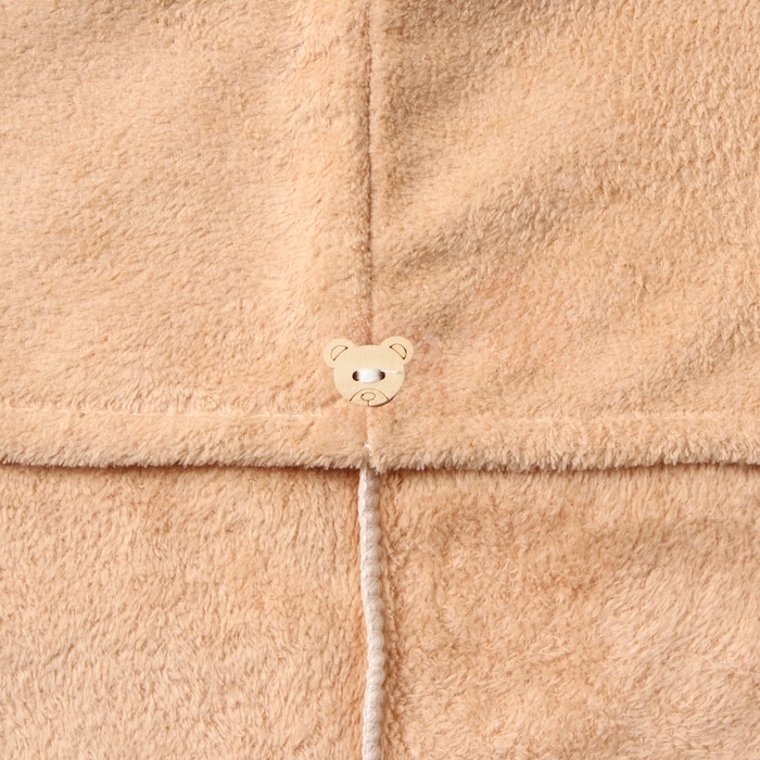 Набор для бани и ванной Этель "Бантик", цв коричневый: полотенце-парео 75*120 см + чалма