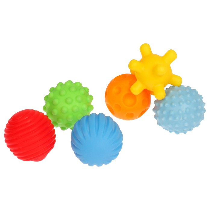 Подарочный набор развивающих мячиков &laquo;Волшебная почта&raquo; 6 шт., новогодняя подарочная упаковка, Крошка Я