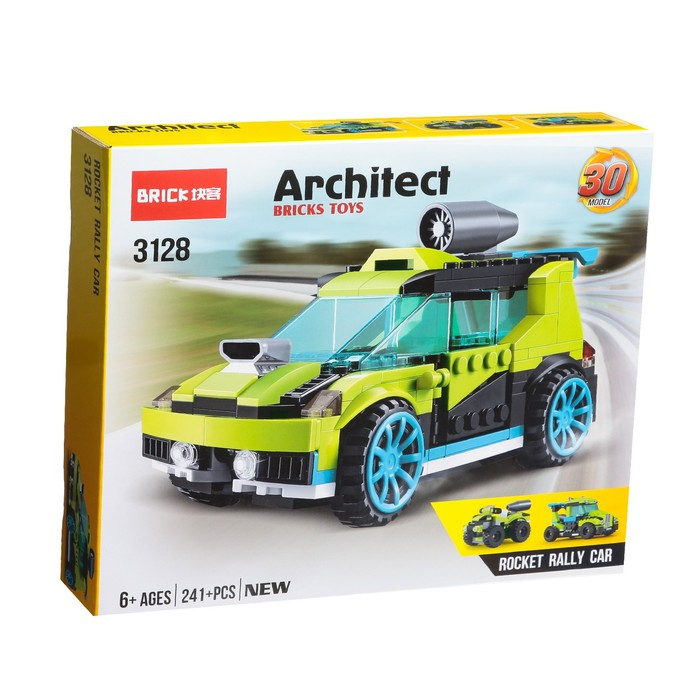 Конструктор блочный «Гоночный транспорт», 30 вариантов сборки, 241 деталь Конструктор блочный «Гоночный транспорт», 30 вариантов сборки, 241 деталь