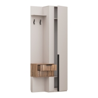 Прихожая Чарли 5, 898х355х2205, Кашемир/Авелано