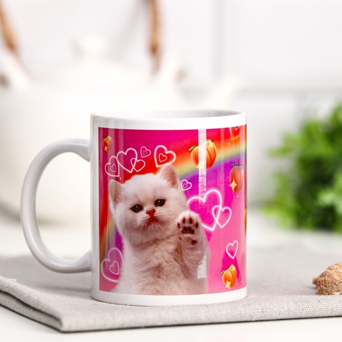 Кружка с сублимацией &laquo;Милый мой&raquo; кот, 320 мл