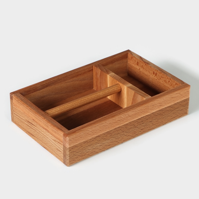 Салфетница - органайзер Adelica, 14&times;21,5&times;7 см, бук