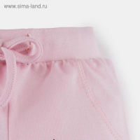 Комплект: толстовка и брюки Крошка Я "Сердечки", розовый, рост 62-68 см Комплект: толстовка и брюки Крошка Я "Сердечки", розовый, рост 62-68 см