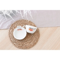 Набор керамический для чаепития &laquo;Завари чаек&raquo;, кружка 150 мл, миска 10х3 см, цвет белый