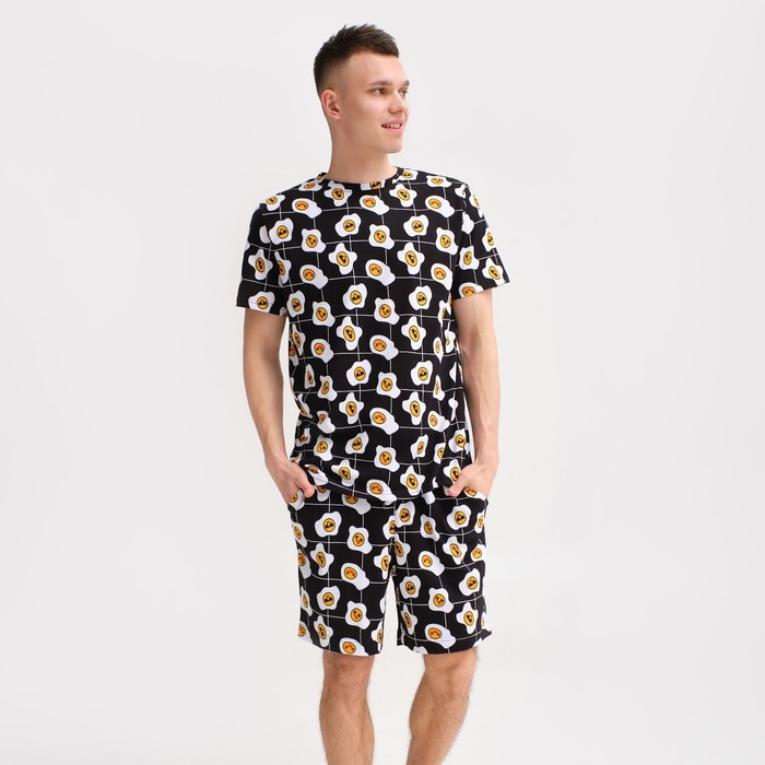 Пижама мужская KAFTAN Пижама мужская KAFTAN "Яйца" р.56, черный