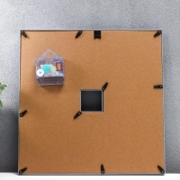 Фоторамка с часами "Прелесть" 3 фото, серебро