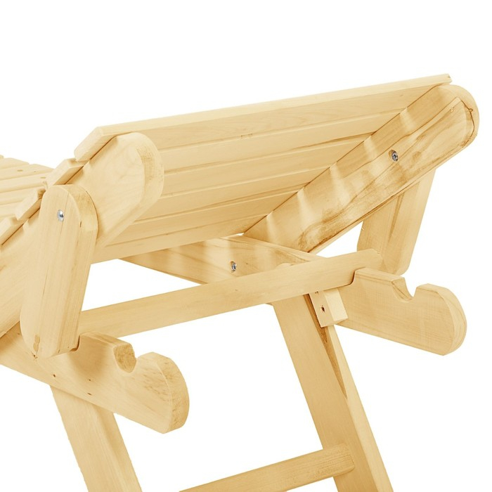 Шезлонг - лежак с регулируемым подголовником, 195×55×44,5см, из липы, Шезлонг - лежак с регулируемым подголовником, 195×55×44,5см, из липы, "Добропаровъ"