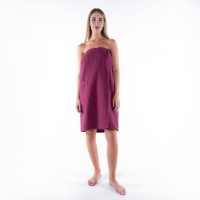 Полотенце банное Этель &laquo;Парео&raquo; с карманом 80*140 см. цв. темная сирень, 100% хл, вафля 240 г/м2